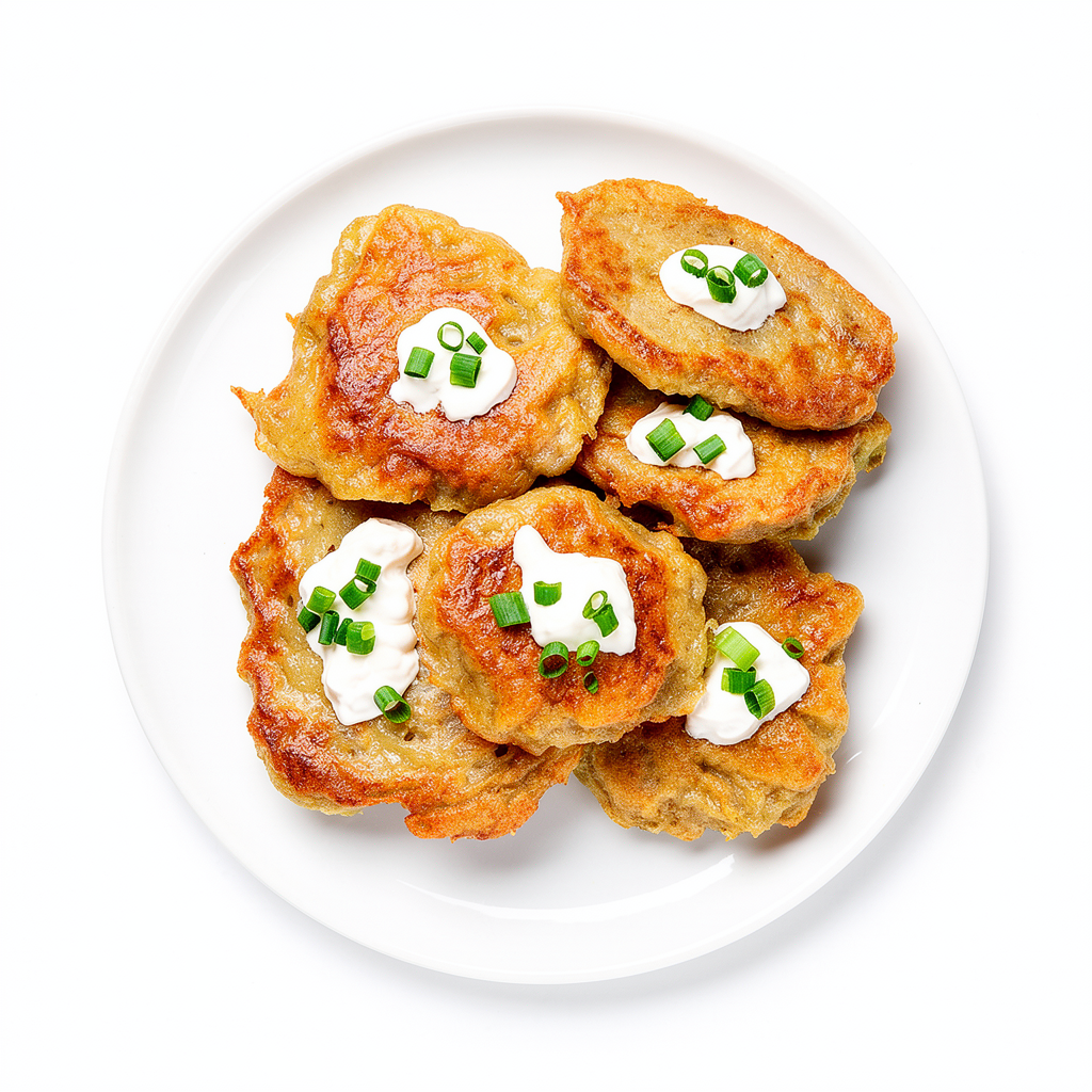 Placki ziemniaczane z farszem mięsnym