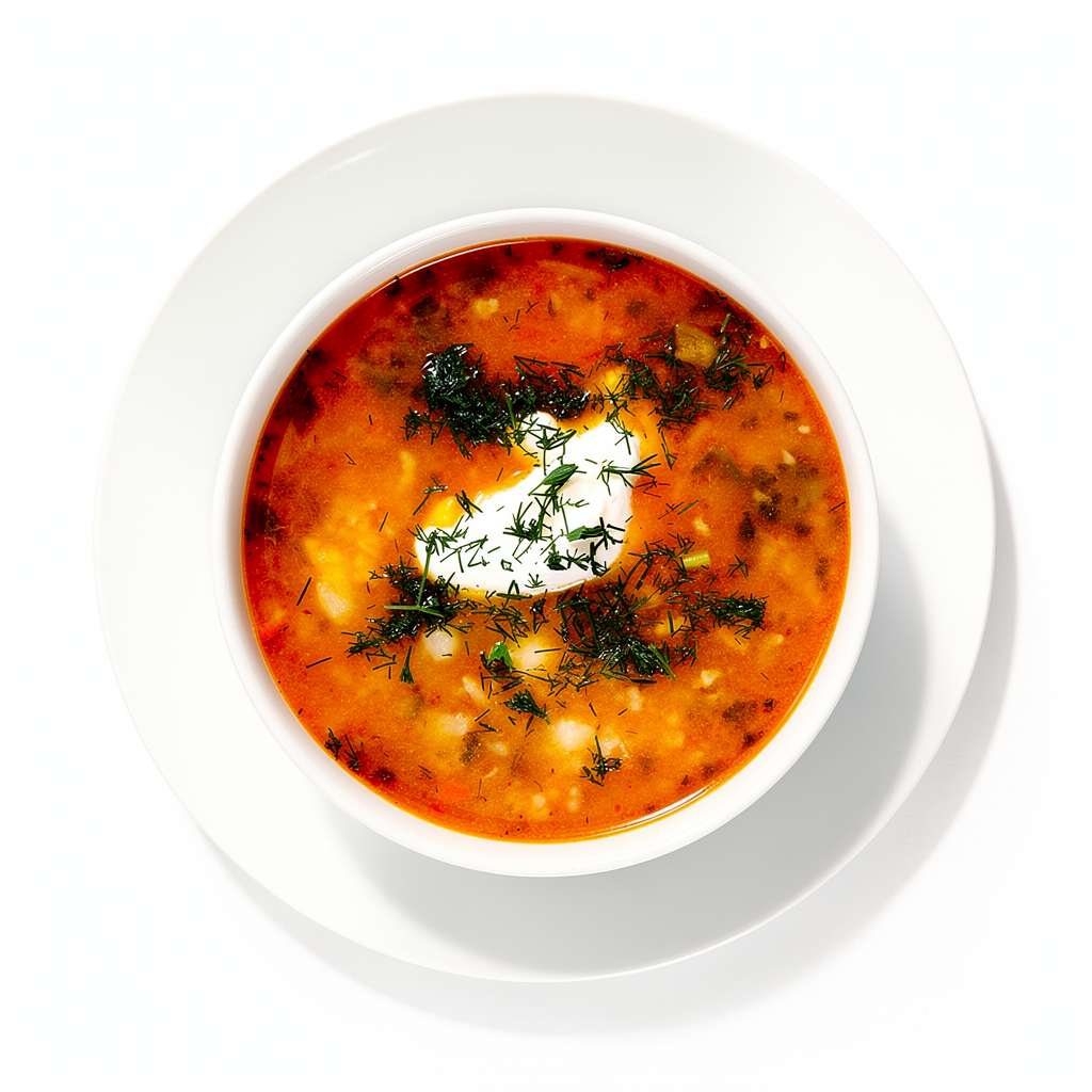 Tradycyjna gruzińska zupa "Charčo"