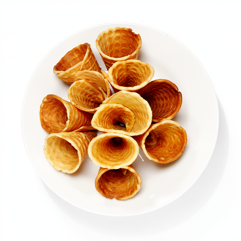 Chrupiące domowe wafle