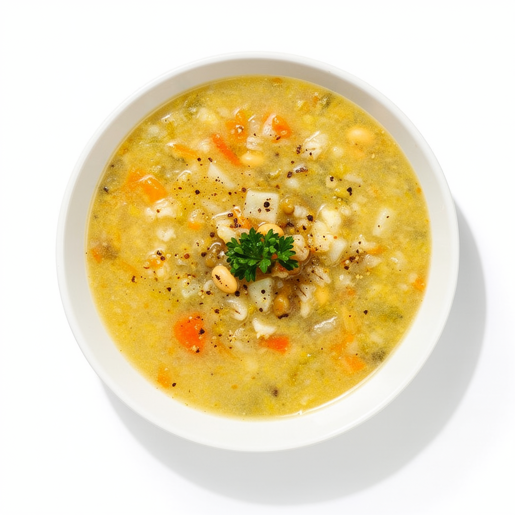 Prosta zupa jęczmienna z warzywami